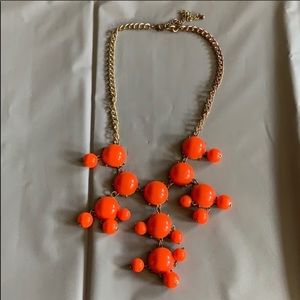 Coral & Gold Bubble Necklace